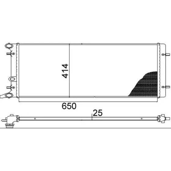 Mahle Radyatör – CR368001S / OEM 1J0121253AD ürün görseli