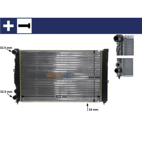 Mahle Radyatör – CR647000S / OEM 8D0121251AL