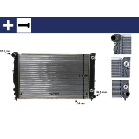 Mahle Radyatör – CR648000S / OEM 8D0121251BB ürün görseli
