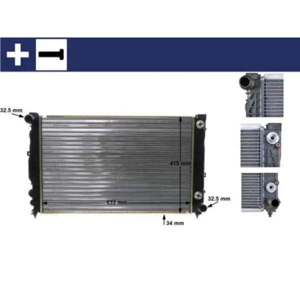 Mahle Radyatör – CR648000S / OEM 8D0121251BB