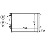 Mahle Radyatör – CR761000S / OEM 1K0121253AB