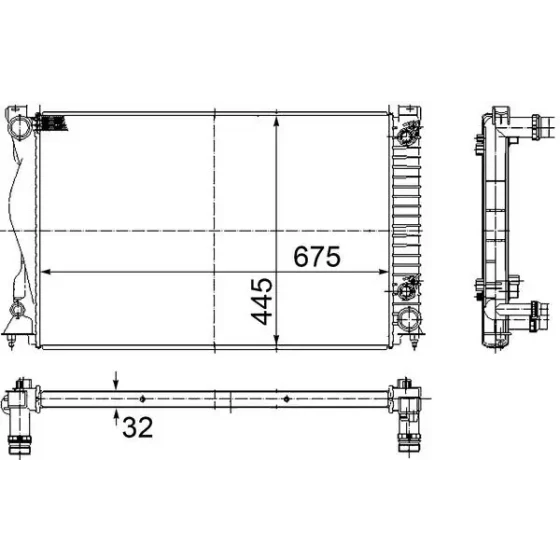 Mahle Radyatör – CR789000S / OEM 4F0121251AF ürün görseli