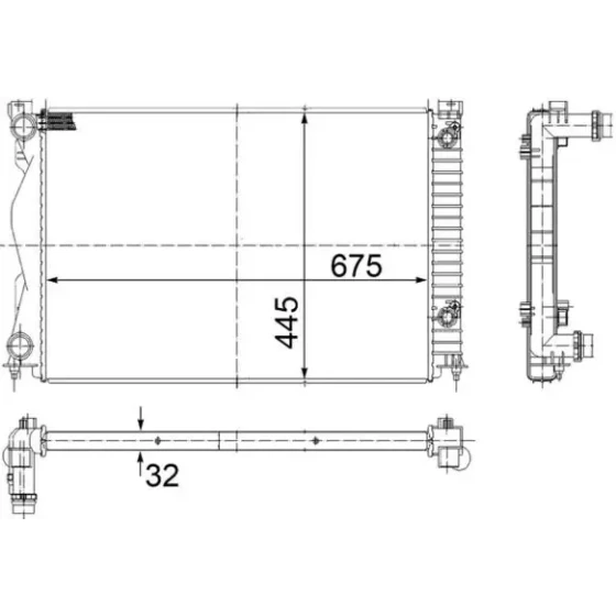 Mahle Radyatör – CR790000S / OEM 4F0121251R ürün görseli