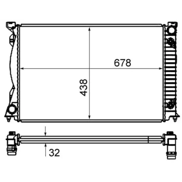 Mahle Radyatör – CR830000S / OEM 4F0121251F