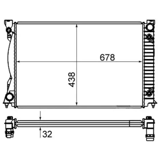 Mahle Radyatör – CR842000S / OEM 4F0121251P ürün görseli