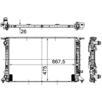 Mahle Radyatör – CR910000S / OEM 8K0121251AG
