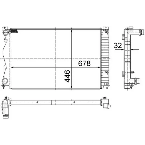 Mahle Radyatör – CR977000S / OEM 4F0121251Q ürün görseli