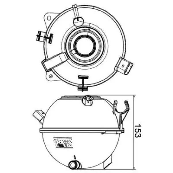 Mahle Yedek Su Deposu – CRT19000S / OEM 1K0121407A