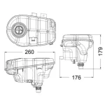 Mahle Yedek Su Deposu – CRT60000S / OEM 4G0121403G