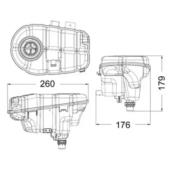 Mahle Yedek Su Deposu – CRT60000S / OEM 4G0121403G ürün görseli