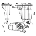 Mahle Yedek Su Deposu – CRT95000S / OEM 8K0121403Q