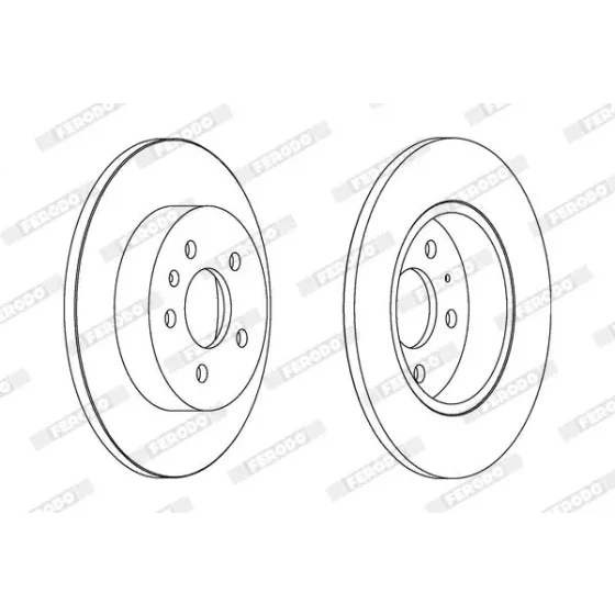 Ferodo Arka Fren Diski – DDF1423C / OEM 8E0615601M ürün görseli
