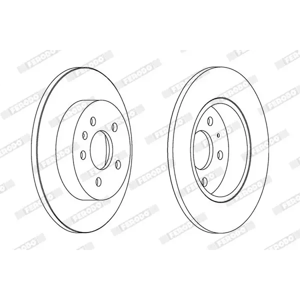 Ferodo Arka Fren Diski – DDF1423C / OEM 8E0615601M