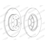 Ferodo Arka Fren Diski – DDF1741C / OEM 51865104