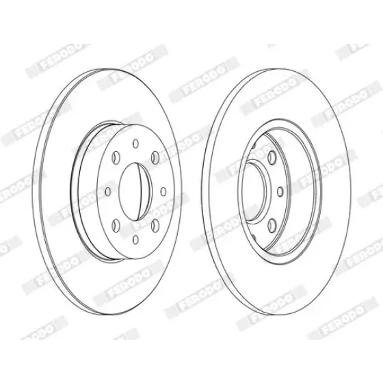 Ferodo Arka Fren Diski – DDF1741C / OEM 51865104 ürün görseli