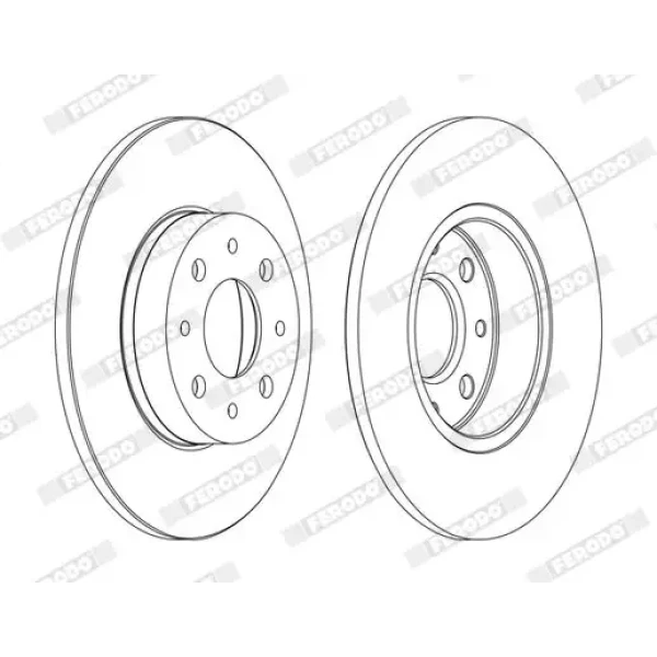 Ferodo Arka Fren Diski – DDF1741C / OEM 51865104