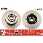 TRW Arka Fren Diski – DF2771 / OEM 8D0615601B