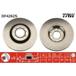 TRW Ön Fren Diski – DF4262S / OEM 4B0615301A