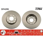 TRW Ön Fren Diski – DF4295 / OEM 8E0098301C