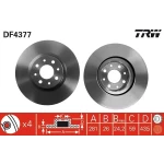 TRW Ön Fren Diski – DF4377 / OEM 46765546