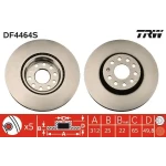 TRW Ön Fren Diski – DF4464S / OEM 1K0615301AA