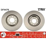 TRW Ön Fren Diski – DF4476 / OEM 51937304