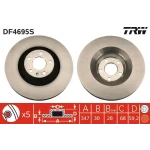 TRW Ön Fren Diski – DF4695S / OEM 4F0615301G