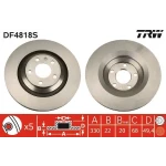 TRW Arka Fren Diski – DF4818S / OEM 4F0615601F