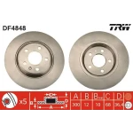 TRW Arka Fren Diski – DF4848 / OEM 8K0615601J