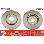 TRW Ön Fren Diski – DF4866S / OEM 8W0615301G