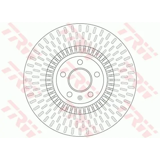 TRW Ön Fren Diski – DF6216 / OEM 4G0615301A ürün görseli