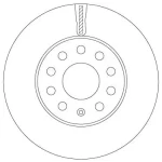 TRW Ön Fren Diski – DF6903S / OEM 5Q0615301E