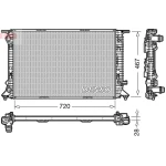 Denso Radyatör – DRM02021 / OEM 8K0121251K