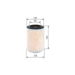 Bosch Hava Filtresi – F026400298 / OEM 6001073433