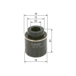 Bosch Yağ Filtresi – F026407183 / OEM 03C115561D
