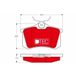 TRW Arka Fren Balatası – GDB1330DTE / OEM 4D0698451D