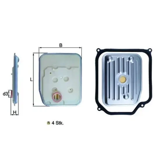 Mahle Şanzıman Filtresi – HX147KIT1 / OEM 096321370 ürün görseli