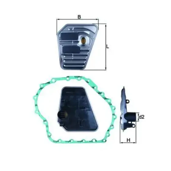 Mahle Şanzıman Filtresi – HX167D / OEM 01J301517D ürün görseli
