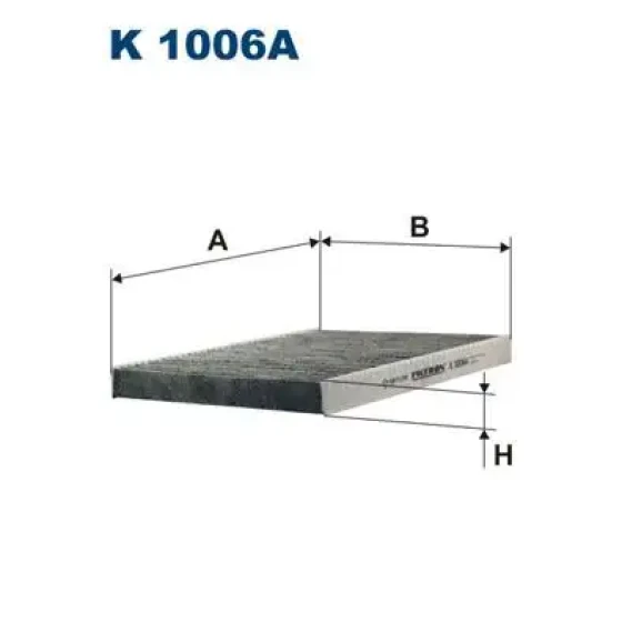 Filtron Polen Filtresi (Karbonlu) – K1006A / OEM 1H0819638 ürün görseli