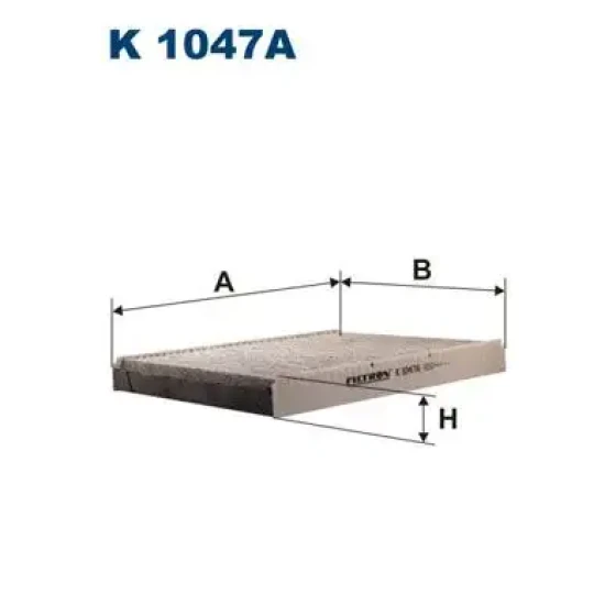 Filtron Polen Filtresi (Karbonlu) – K1047A / OEM 1J0819644A ürün görseli