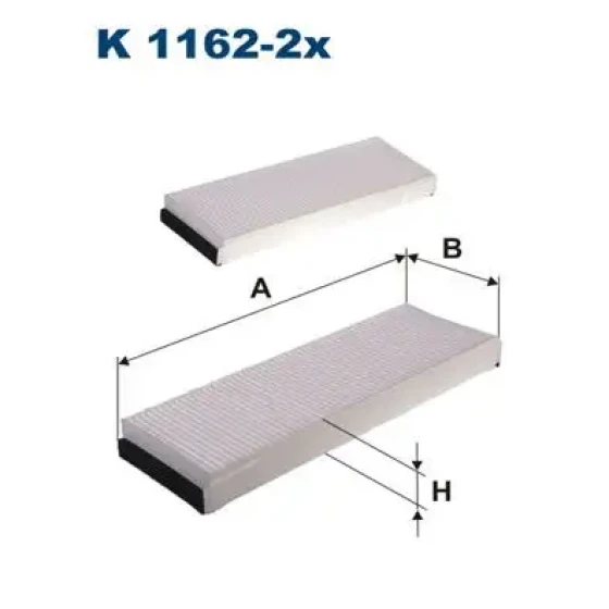 Filtron Polen Filtresi – K1162-2X / OEM 4F0898438 ürün görseli