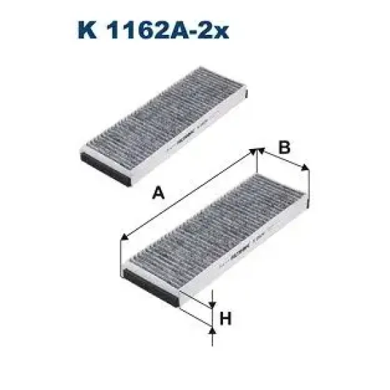 Filtron Polen Filtresi (Karbonlu) – K1162A-2X / OEM 4F0819439A ürün görseli