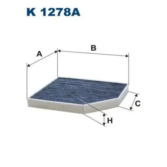 Filtron Polen Filtresi (Karbonlu) – K1278A / OEM 8K0819439B ürün görseli