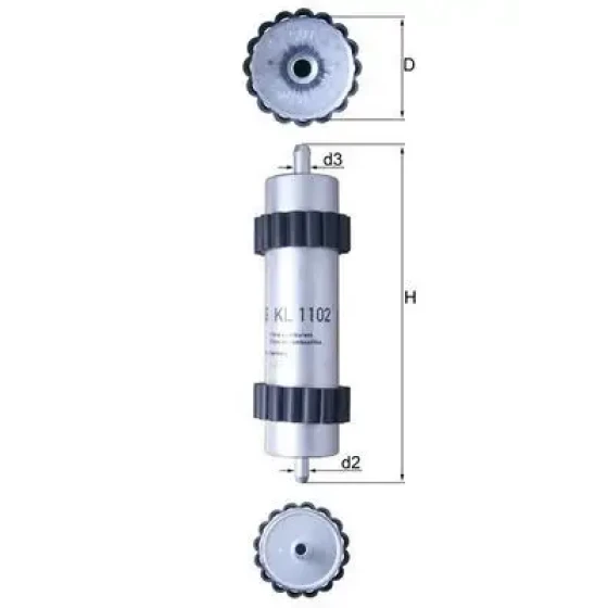 Mahle Yakıt Filtresi – KL1102 / OEM 4G0127401 ürün görseli