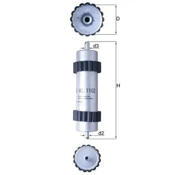 Mahle Yakıt Filtresi – KL1102 / OEM 4G0127401