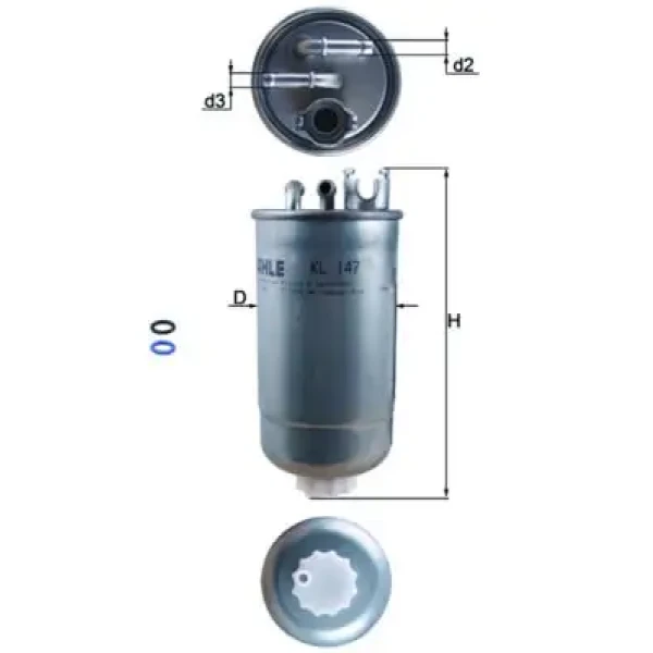 Mahle Yakıt Filtresi – KL147D / OEM 1J0127399A
