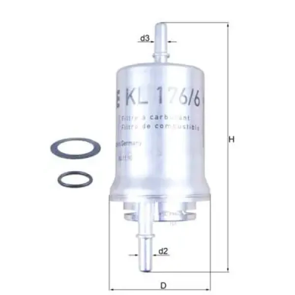Mahle Yakıt Filtresi – KL176/6D / OEM 6Q0201511