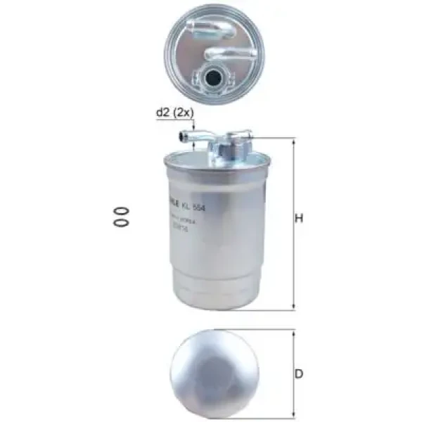 Mahle Yakıt Filtresi – KL554D / OEM 8E0127401D