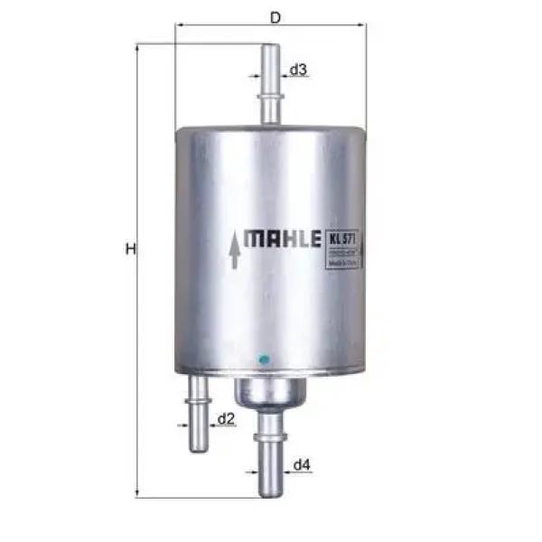 Mahle Yakıt Filtresi – KL571 / OEM 4F0201511E