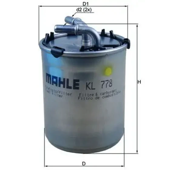 Mahle Yakıt Filtresi – KL778 / OEM 6R0127400C ürün görseli